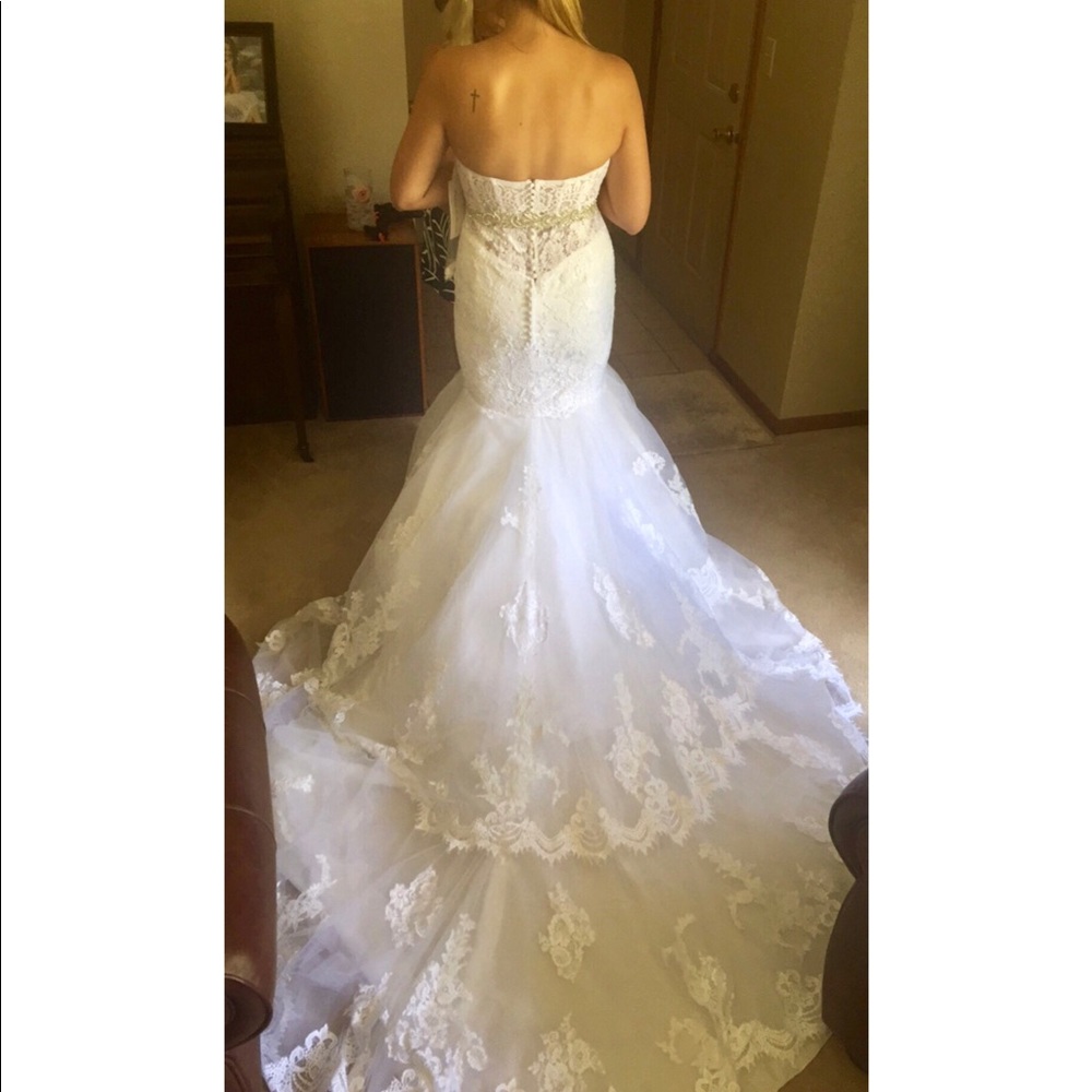 House of Wu Wedding Dress & Justin Alexander Belt